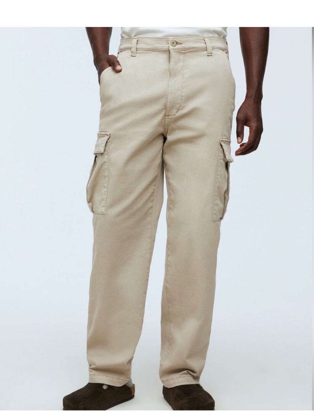 Madewell Pale Pewter Straight Cargo Pant 28/32